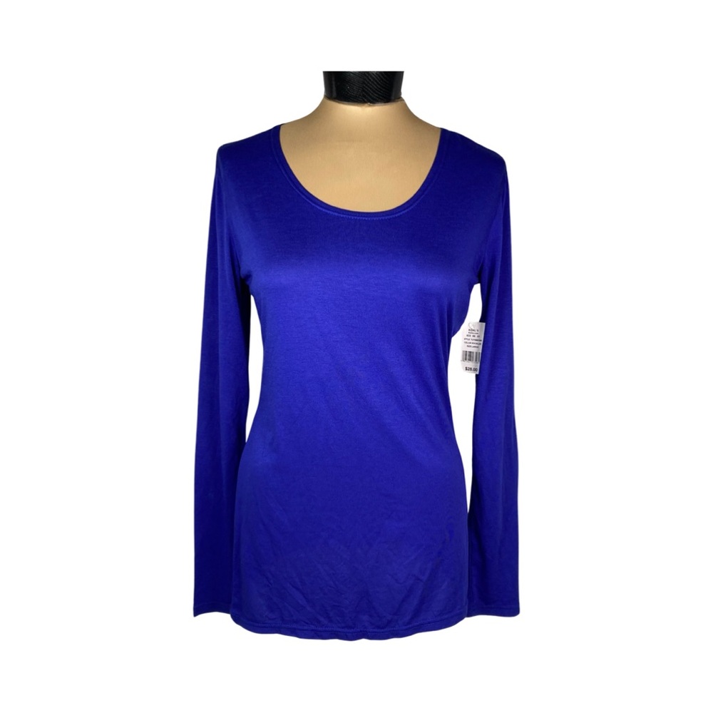 HeatKeep Womens Long Sleeve Tee Size L Iris Blue NWT